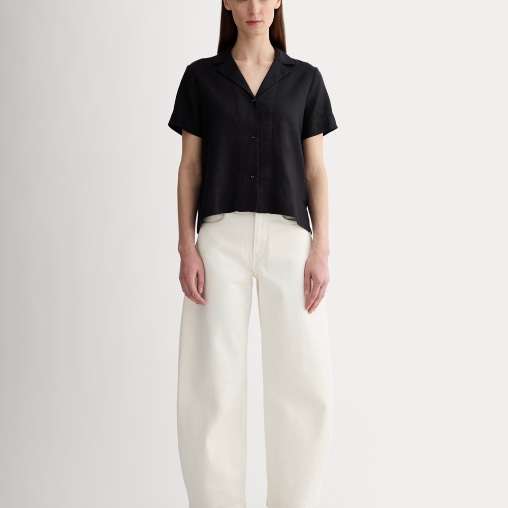 Everlane Notch Shirt in Linen XXL